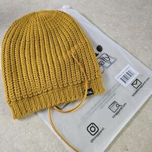 Kin Mustard Yellow Knit Beanie New